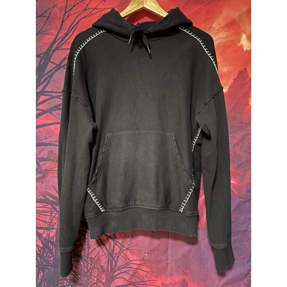 Rag & Bone Disney Cruella Womens Pullover Drawstring Hoodie Sweatshirt